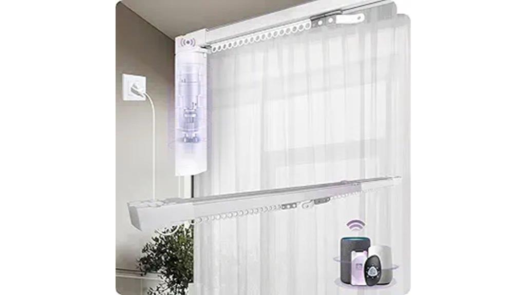 motorized curtain track remote