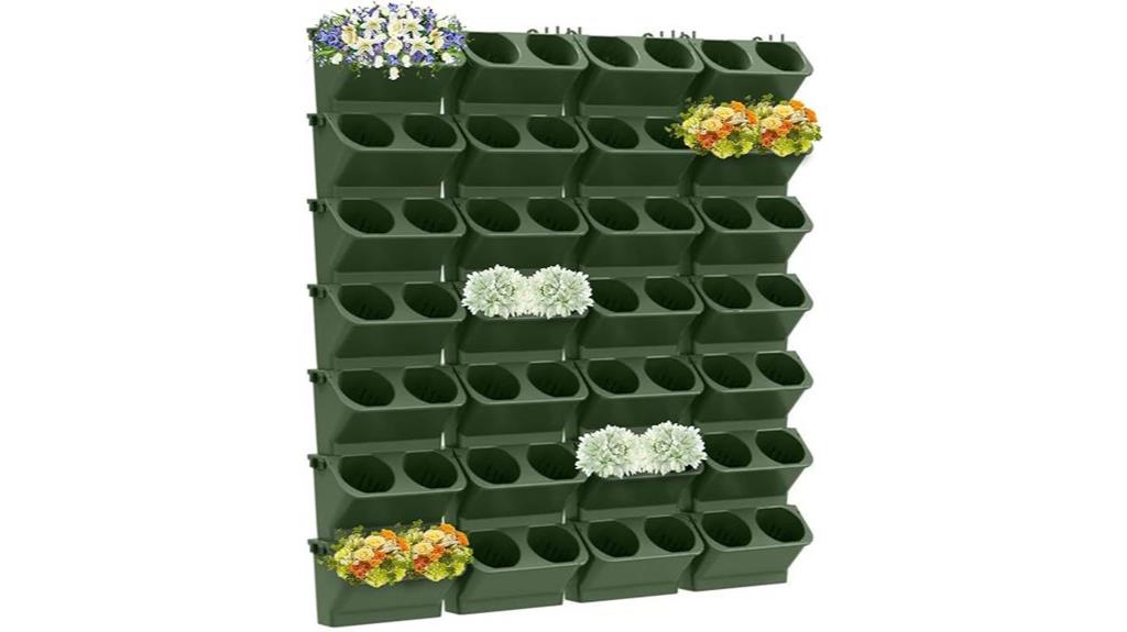 multi pocket vertical garden planter