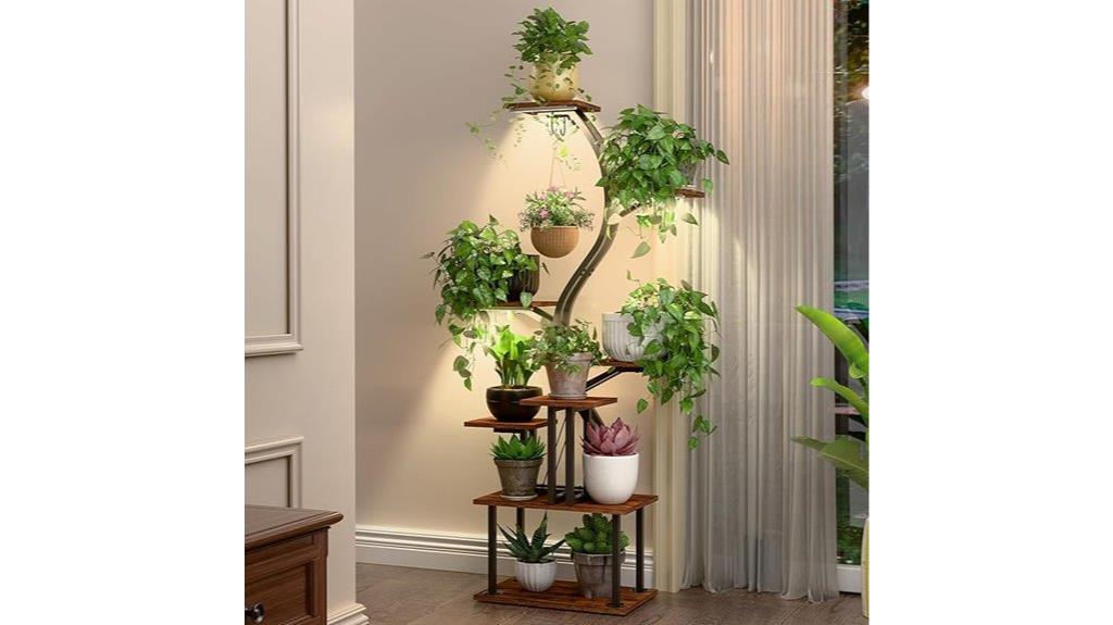 multi tiered plant display