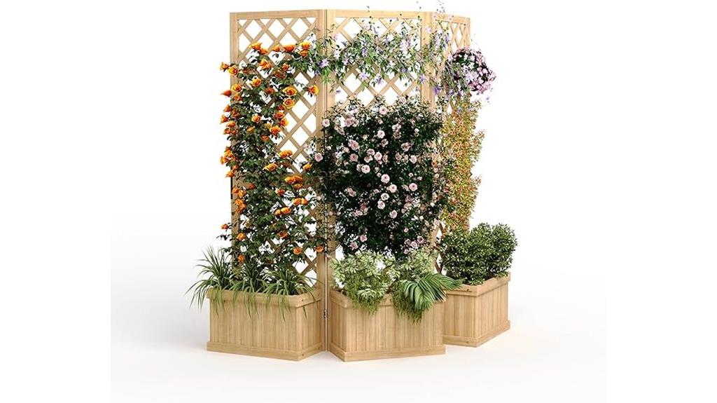 natural cedar privacy screen