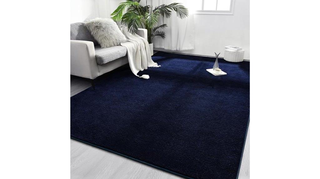 navy blue rug