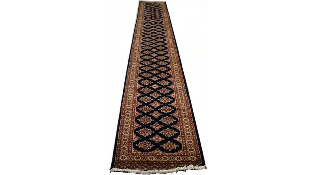 navy blue wool runner