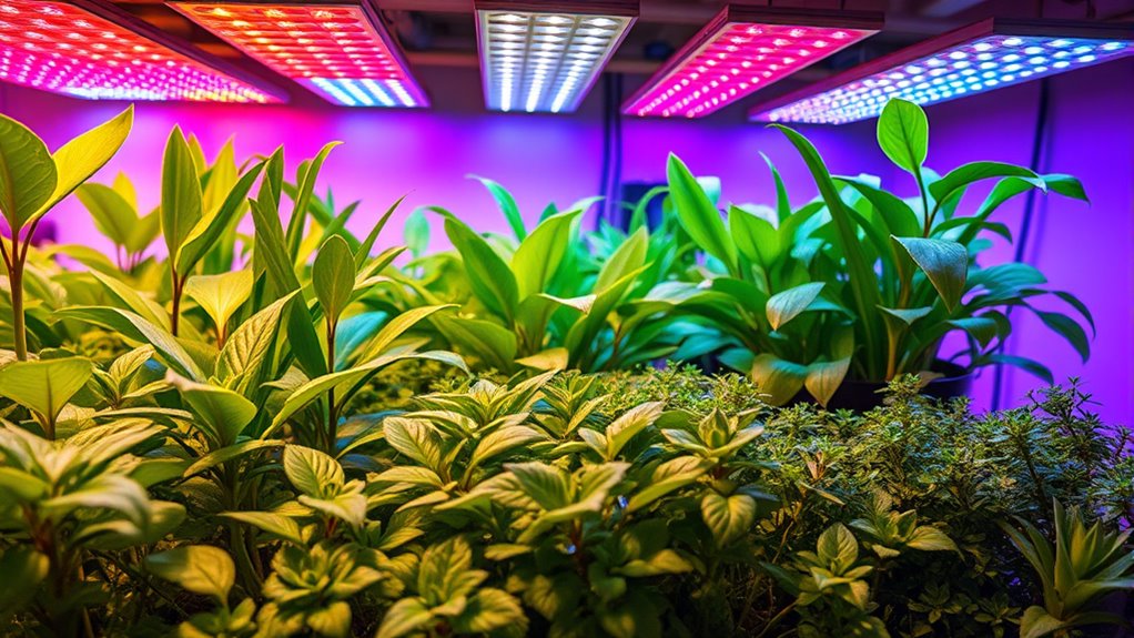 optimal light spectrum placement