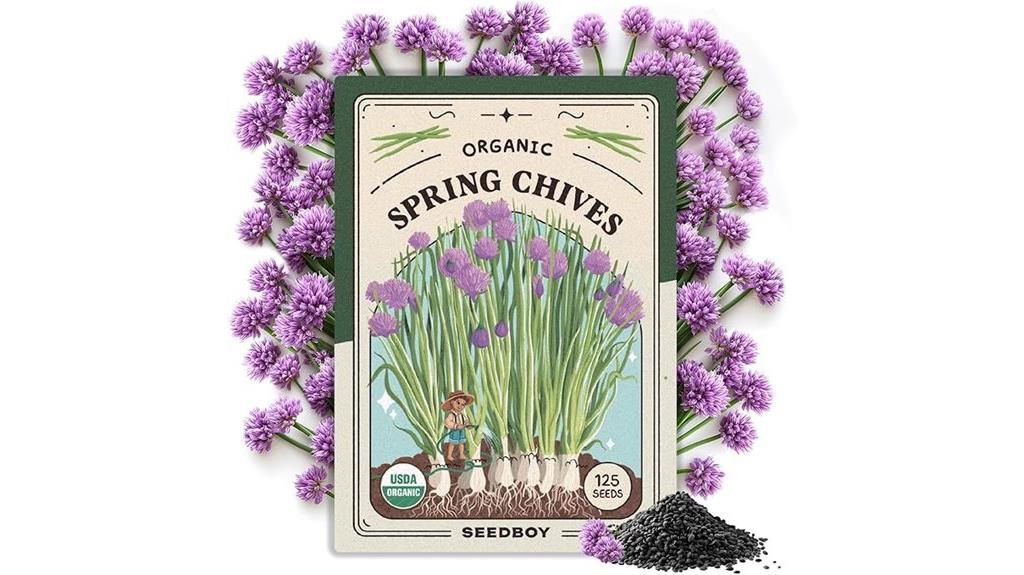 organic chive seed packets
