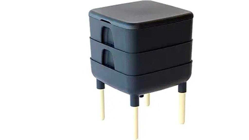 outdoor black composter unit