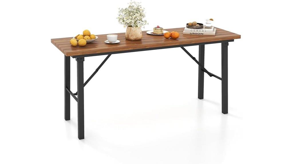 outdoor dining for six