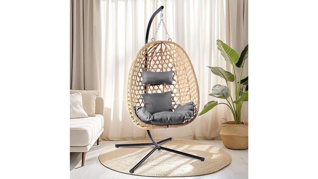 outdoor egg chair stand
