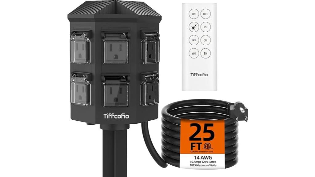 outdoor extension cord strip