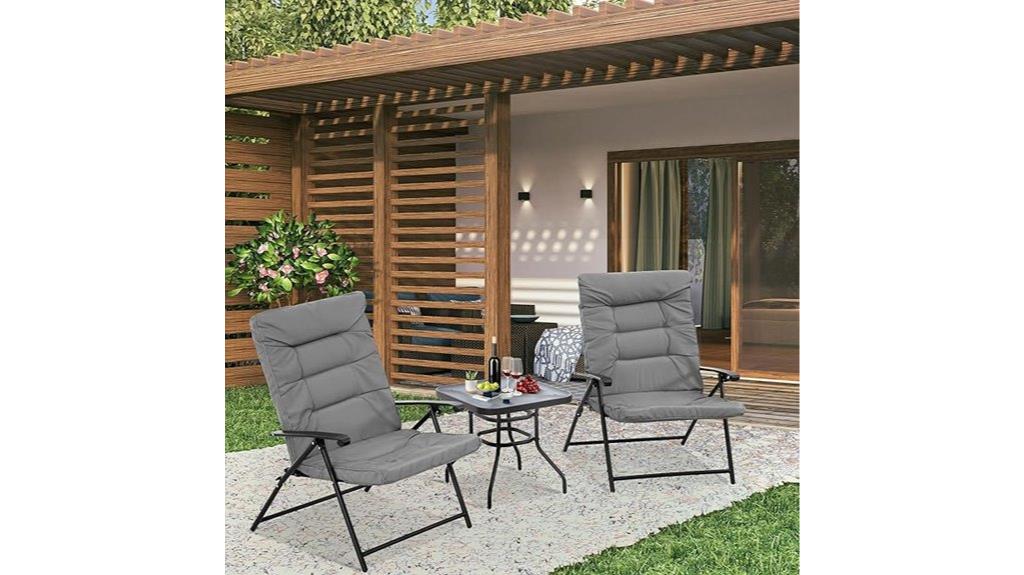 outdoor patio folding set