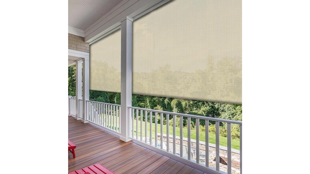 outdoor patio roll up shades
