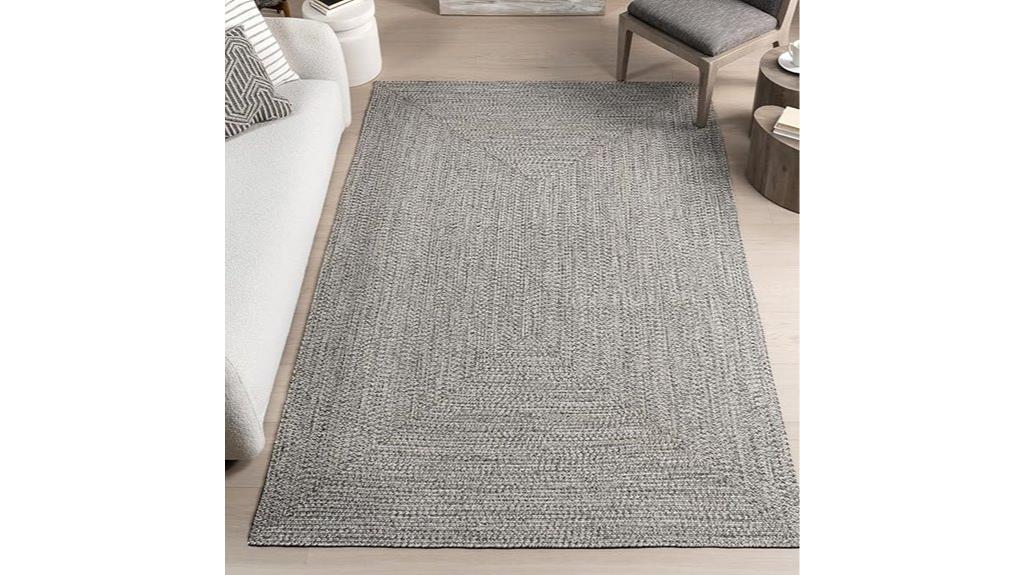 oval hand braided rug