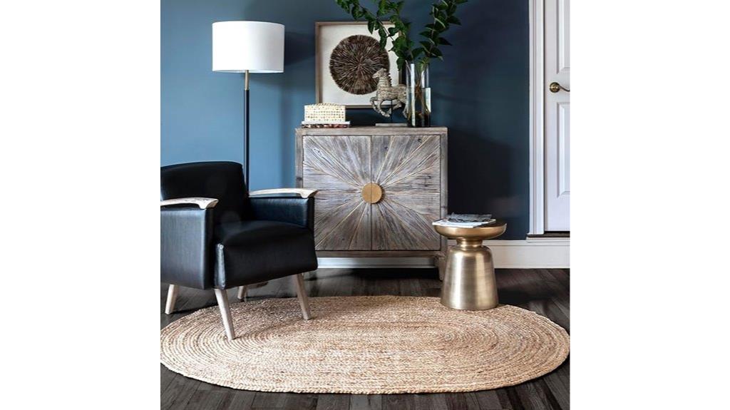 oval jute rug 6x9