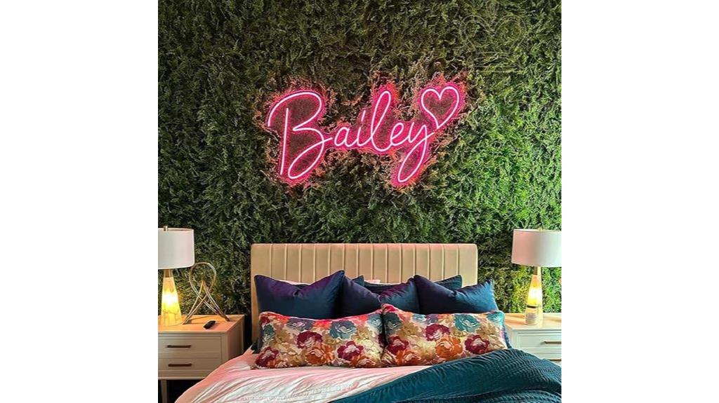 personalized neon light sign