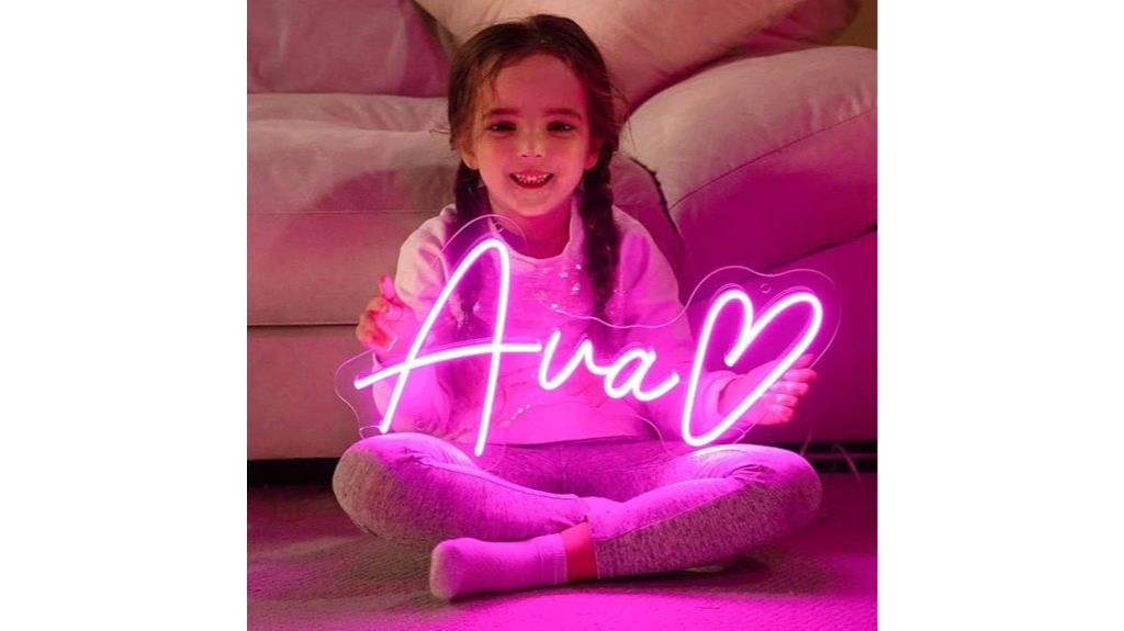 personalized neon wall art