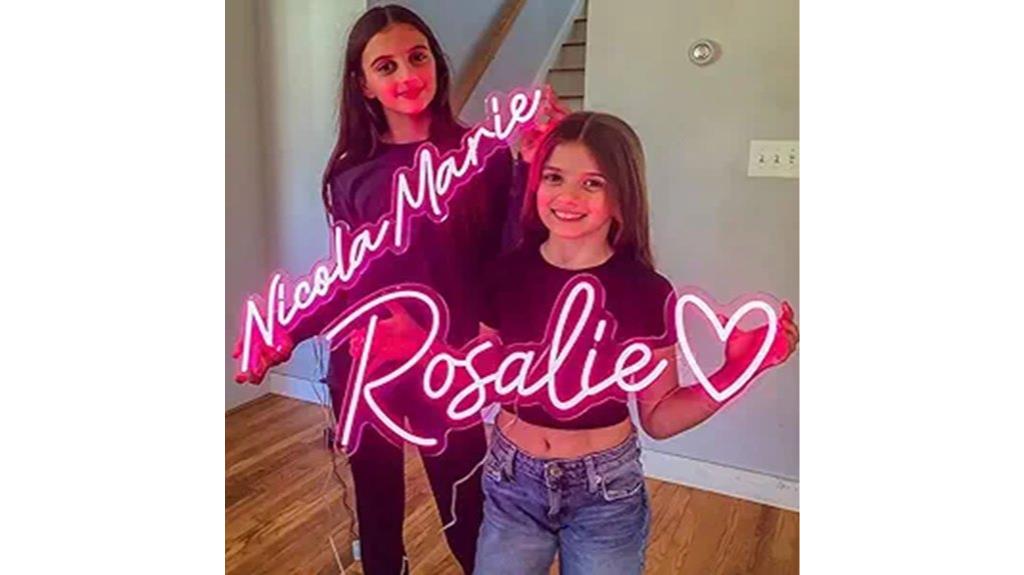 personalized neon wall signs