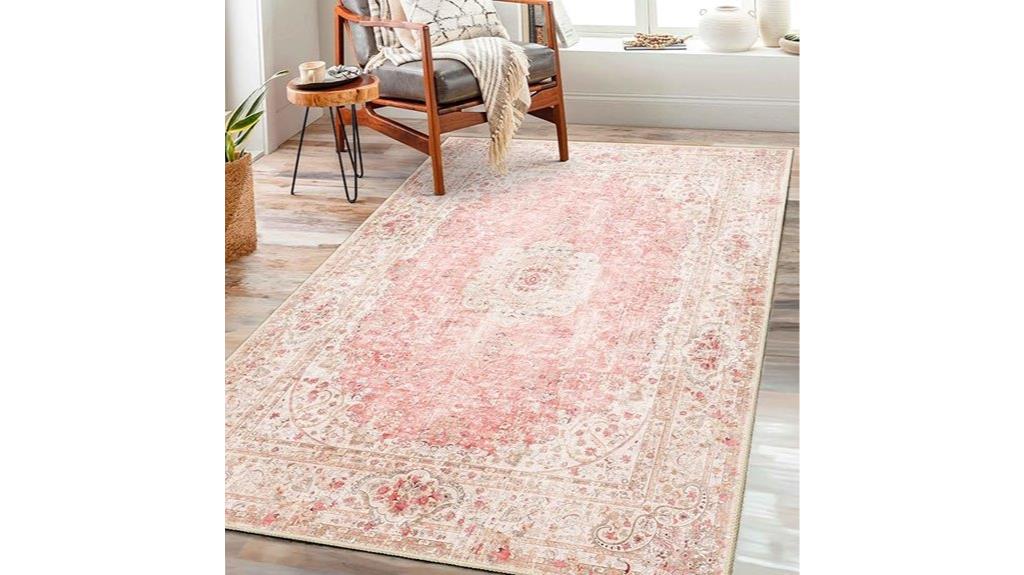 pink 3x5 washable rug