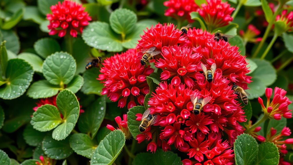 pollinator friendly crimson clover selection