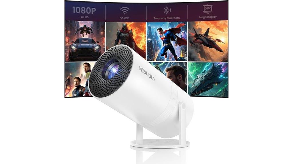 portable 1080p wifi bluetooth