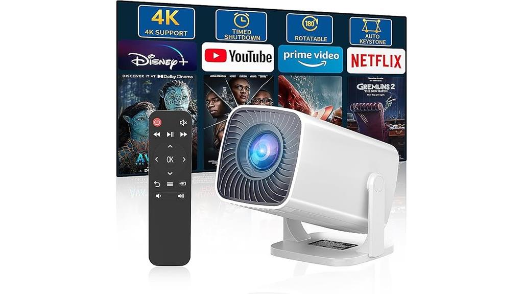 portable 4k outdoor projector
