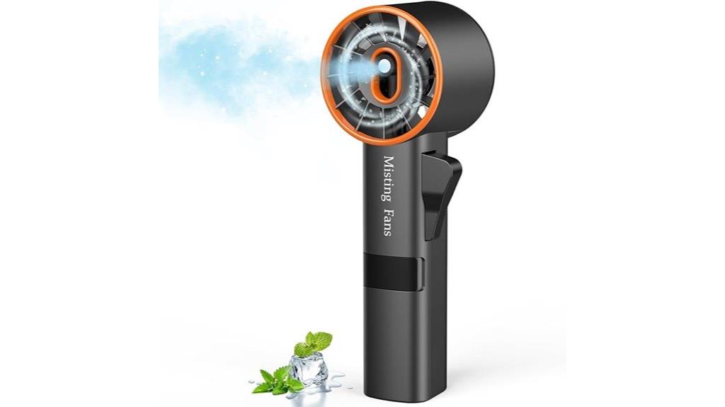 portable handheld misting fan