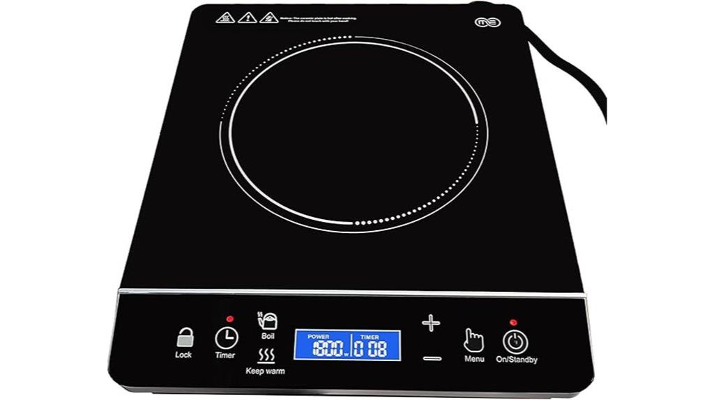 portable induction cooktop with lcd