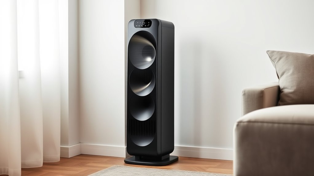 quiet space saving efficient airflow