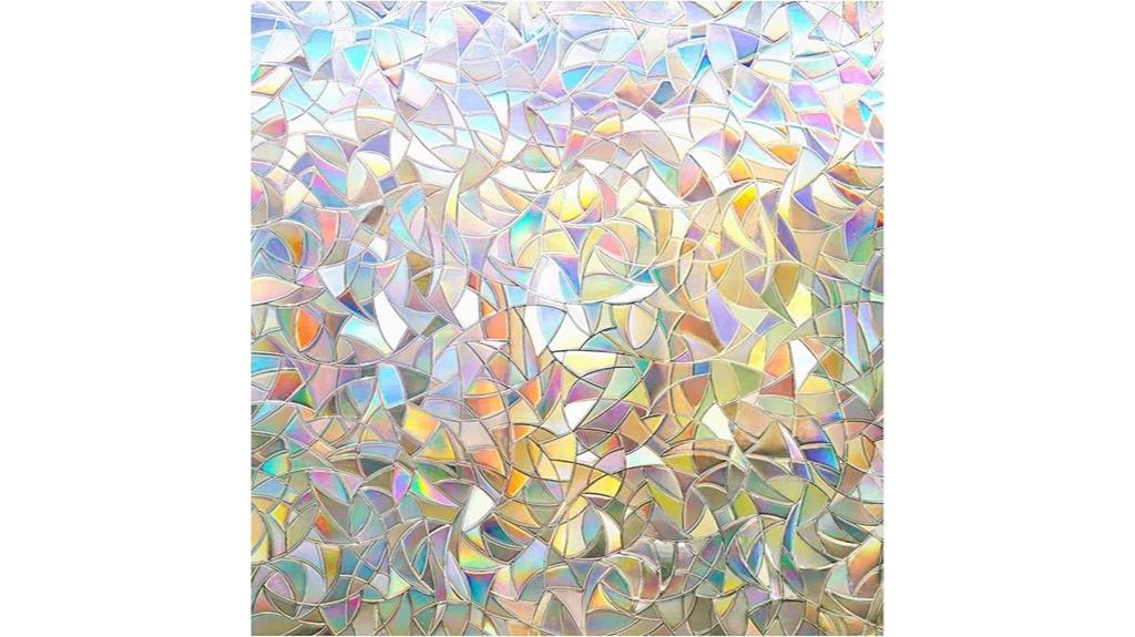 rainbow stained glass window film