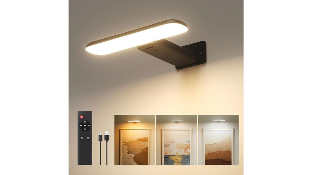 rechargeable picture lights with remote