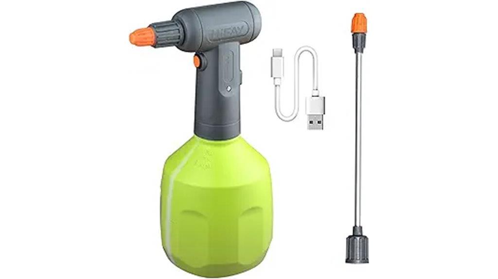 rechargeable plant spray bottle