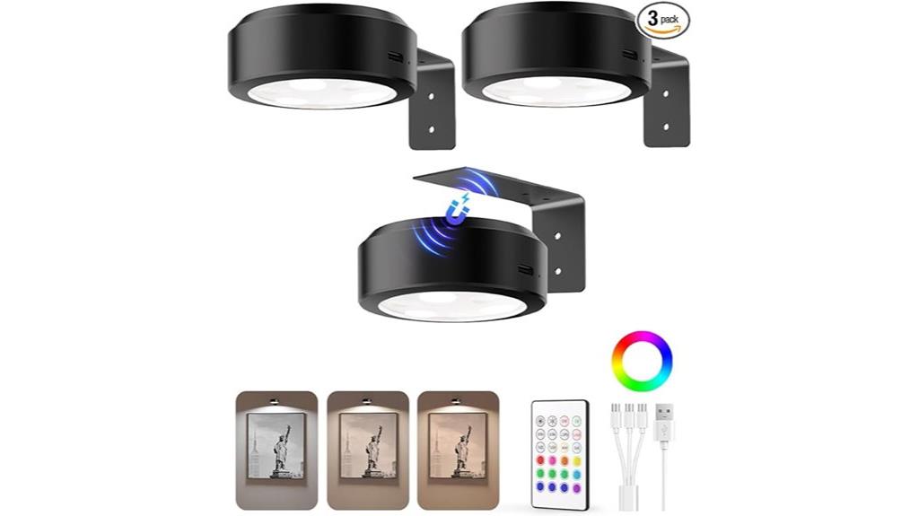 rechargeable wall picture lights