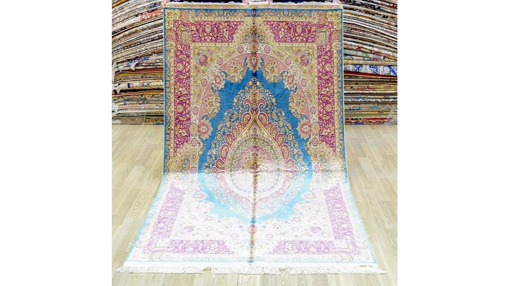 red vintage handwoven rug