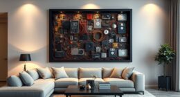 repurposed electronic device decor