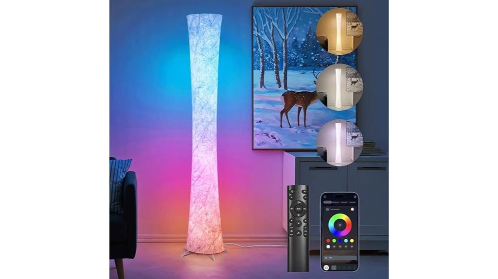 rgb led floor lamp