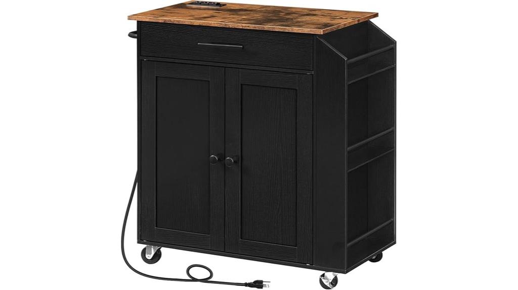 rustic brown black storage