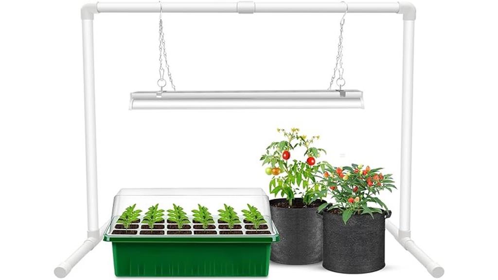 seed starting grow light stand