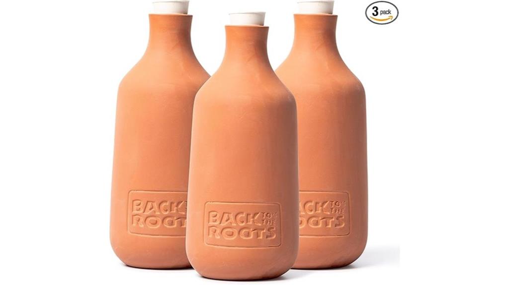 self watering terracotta olla pack