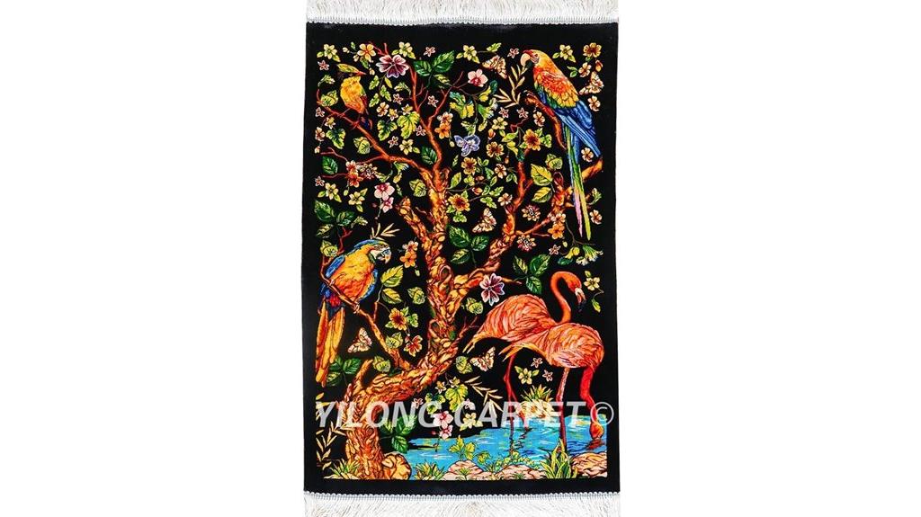 silk handmade rug