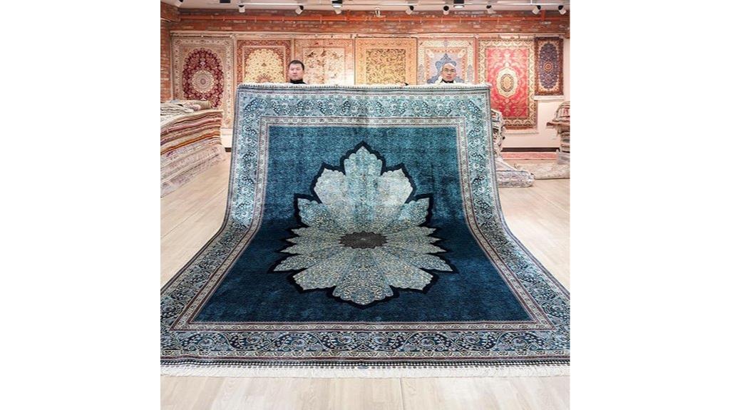 silk handwoven villa rug