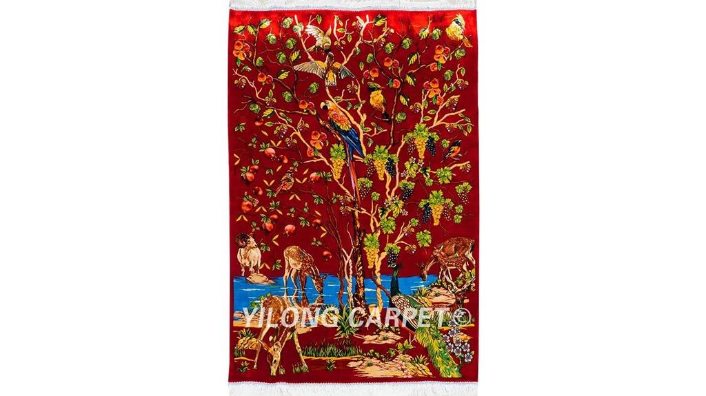 silk tree area rug