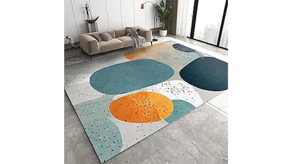 simple geometric rug design