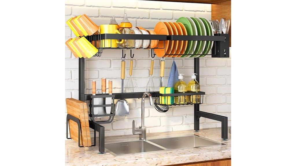 sink mounted drying rack