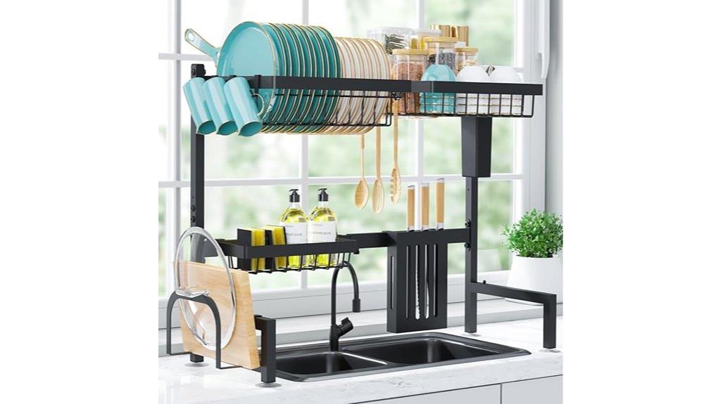 sink mounted drying rack
