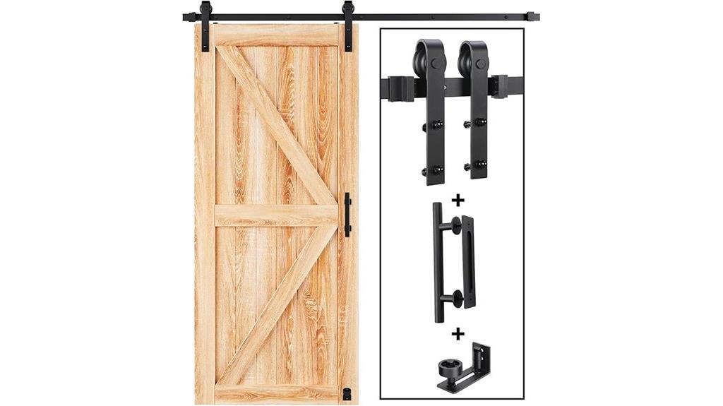 six foot barn door hardware