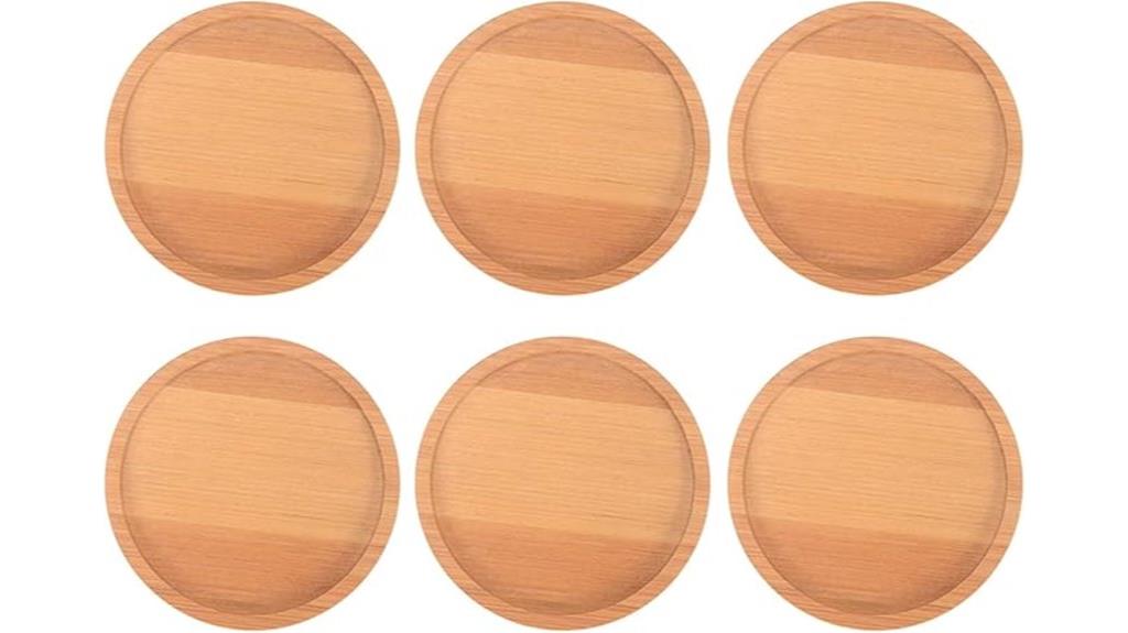 six pack bamboo plant trays