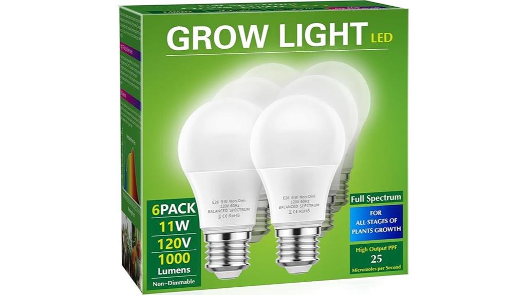 six pack led grow bulbs