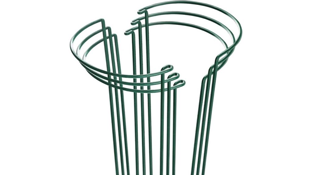 six pack metal plant supports