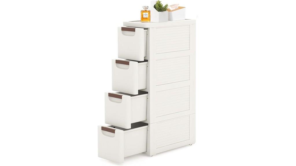 slim bathroom storage cabinet