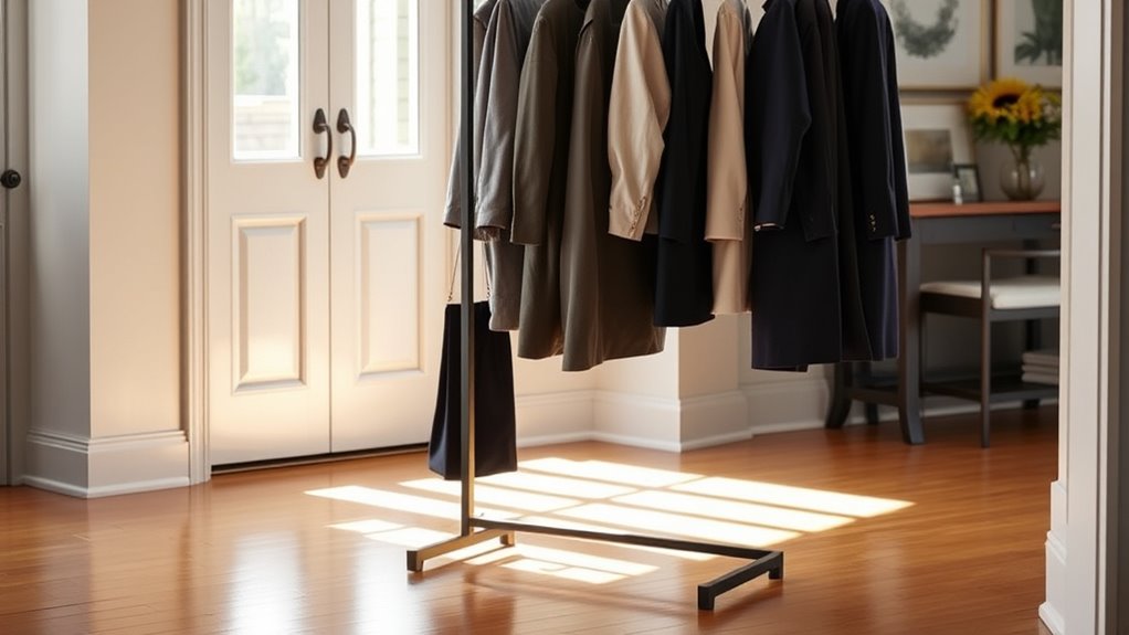 slim stylish coat storage