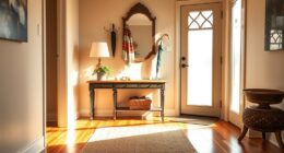 small foyer warm welcome