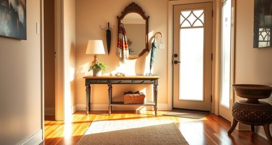 small foyer warm welcome